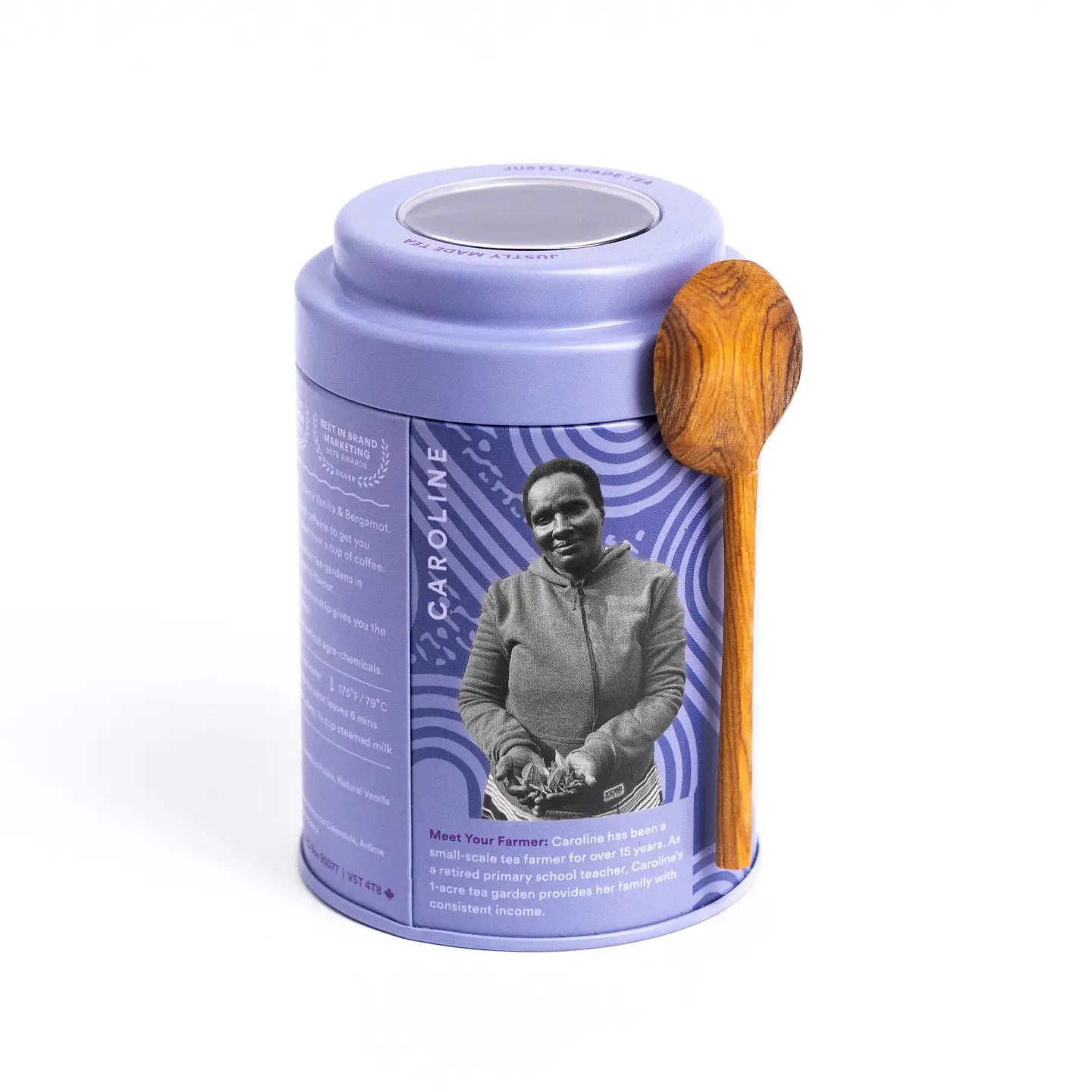 Cream Early Grey Tea Tin and Spoon