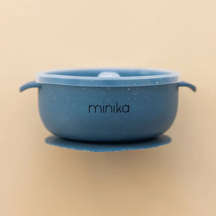 Silicone Bowl with Lid-Indigo