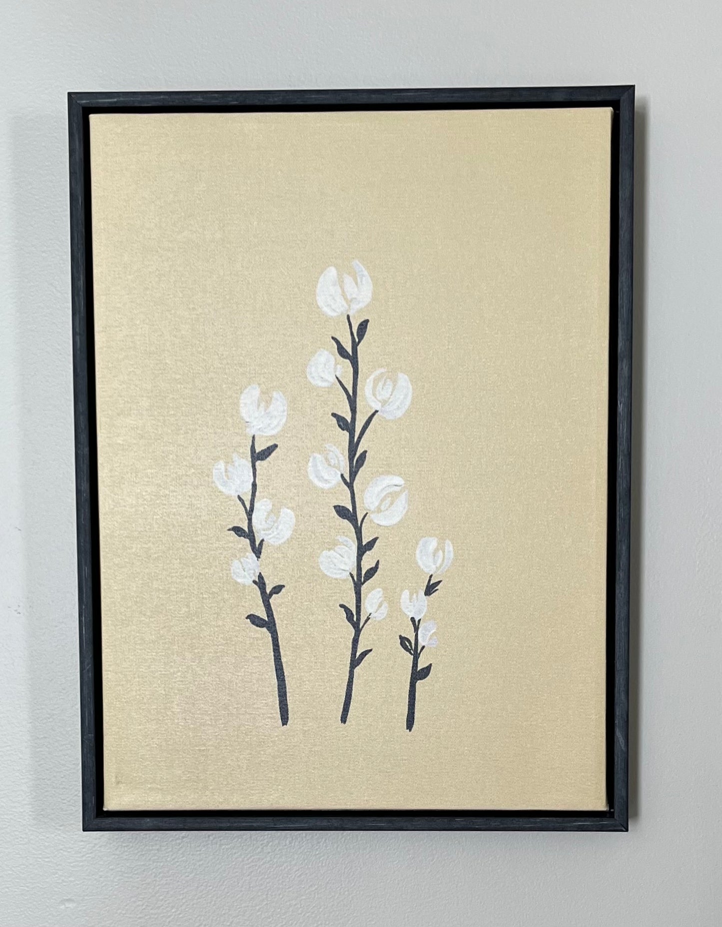 White Flowers Wall Art