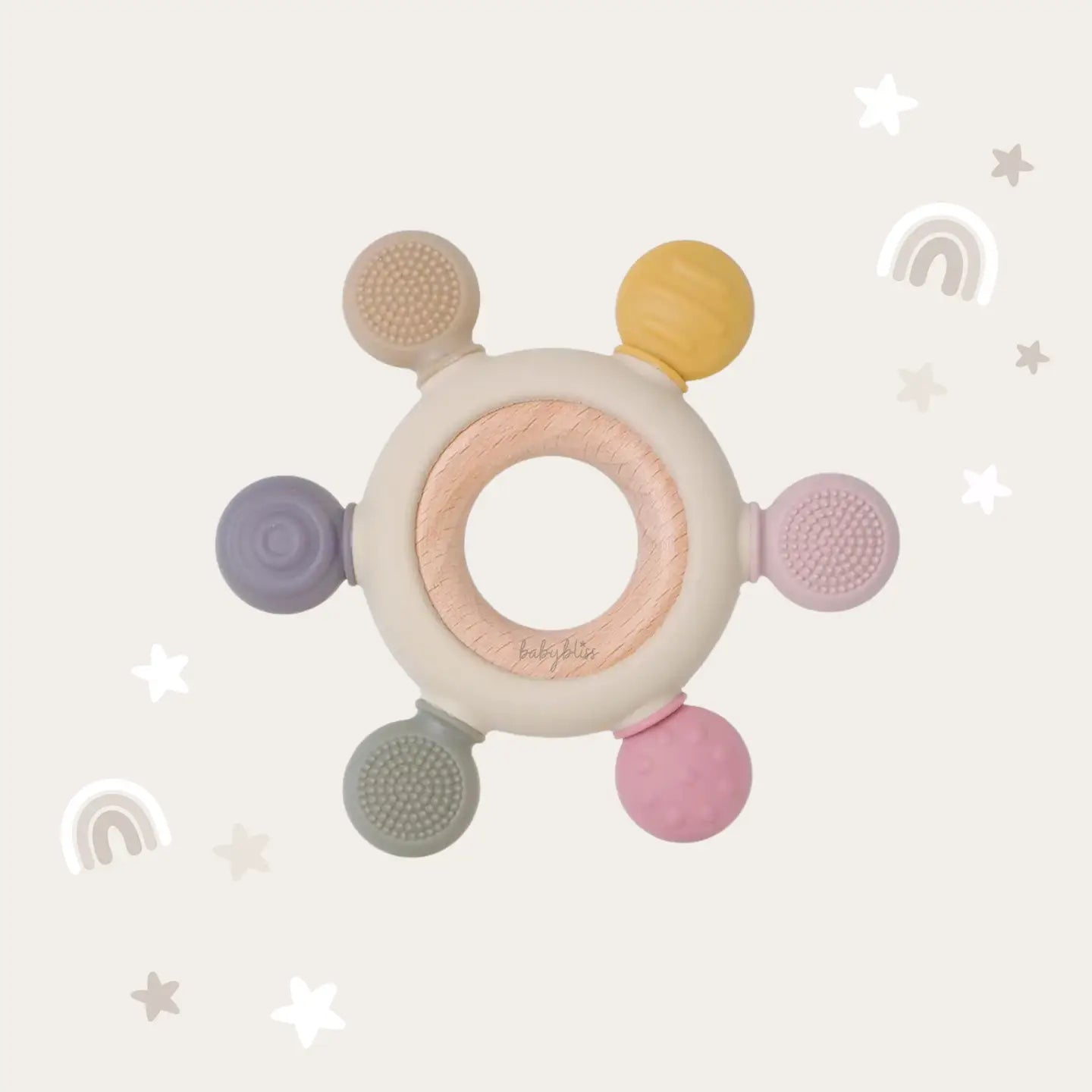 Teether Ring-Pink Tones