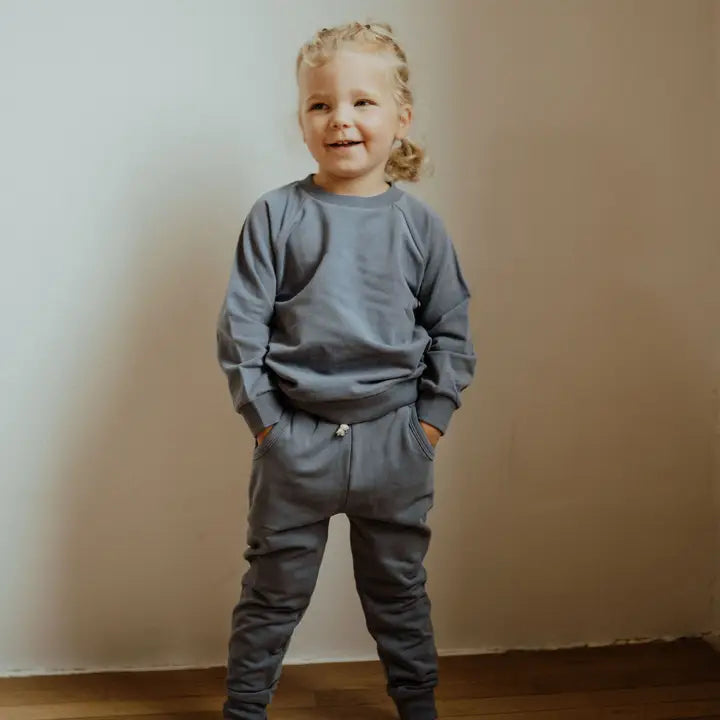 Organic Cotton Sweatsuit-Blue