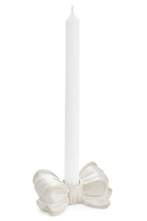 Ceramic Bow Candle Holder