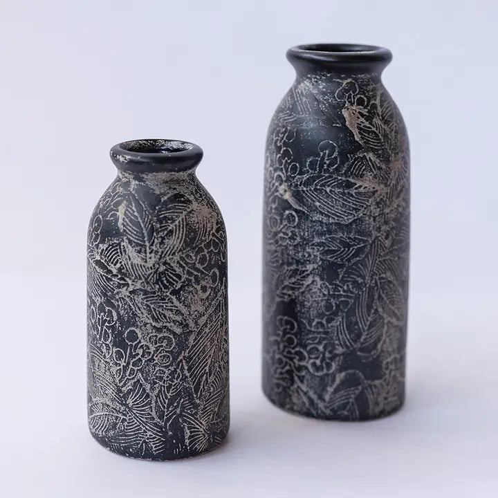 Black Ceramic Vase-Large