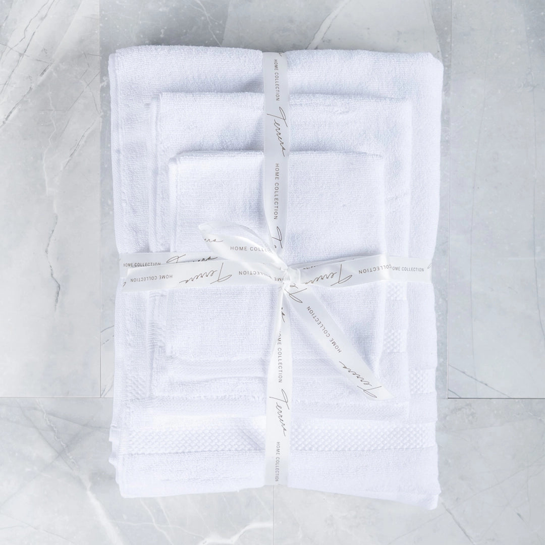 Bamboo 3-piece Organic Bath Towel Set-White