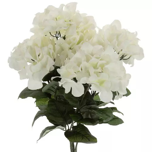 5 Stem Hydrangea Bunch-White