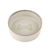 Pottery Pet Bowl-Small (Brown or White)