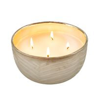 Silver Leaf Candle Bowl