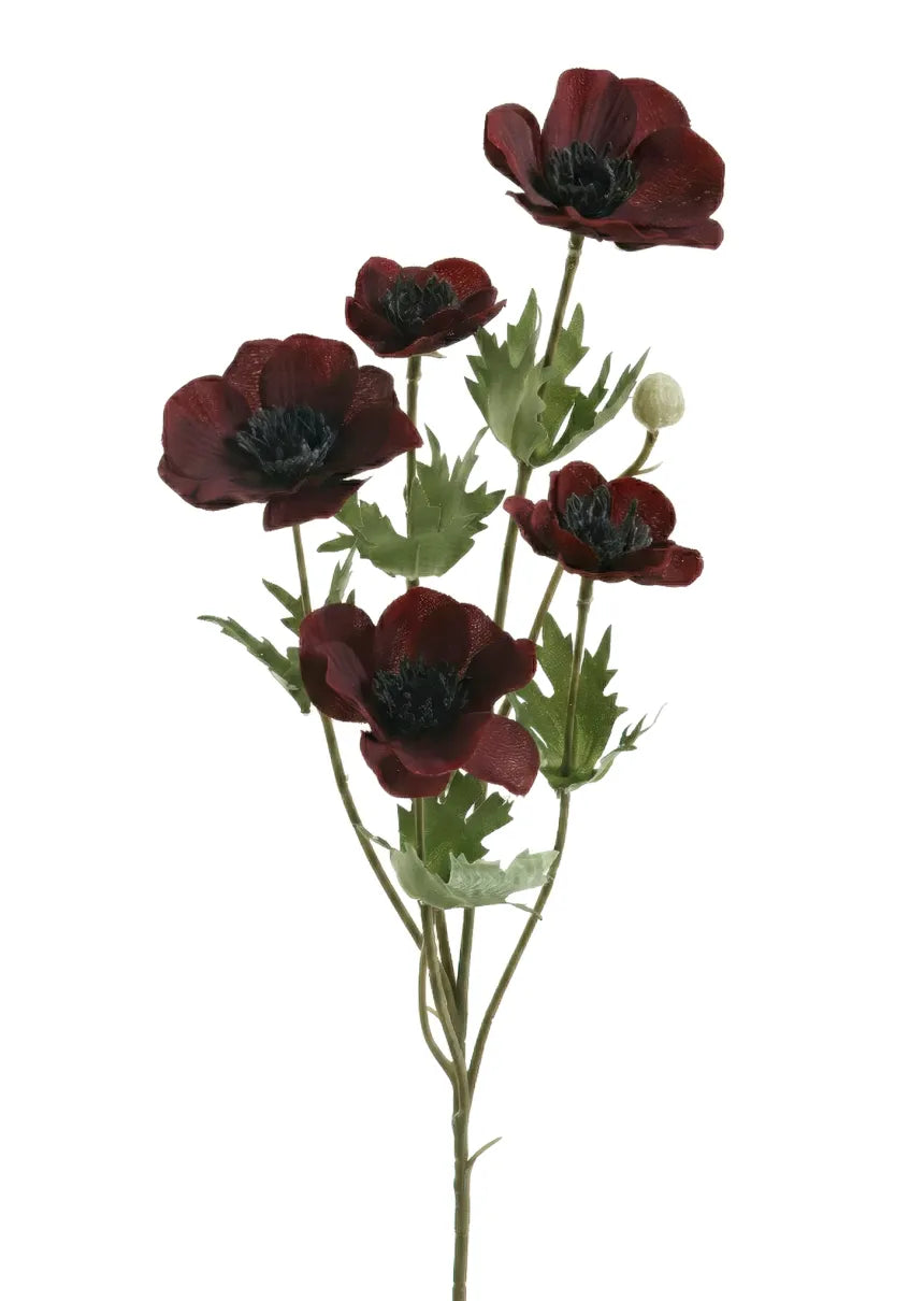 Anemone Stem- Burgundy