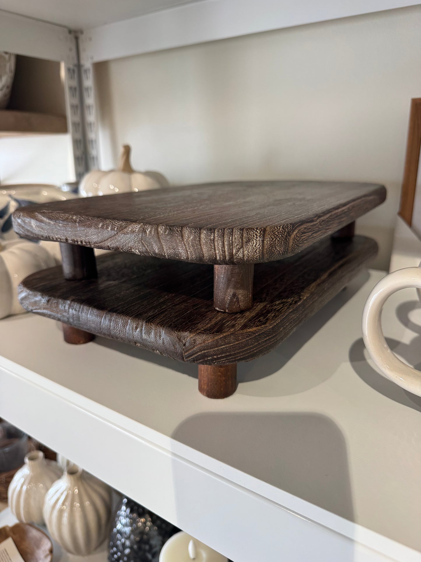 Dark Wood Tray/Riser