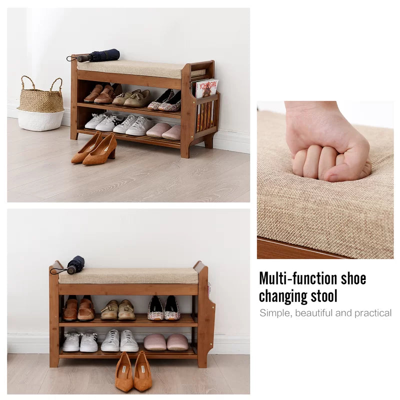 6 Pair shoe Storage bench