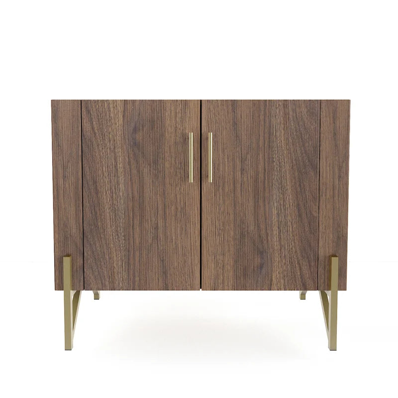Walnut Sideboard with gold