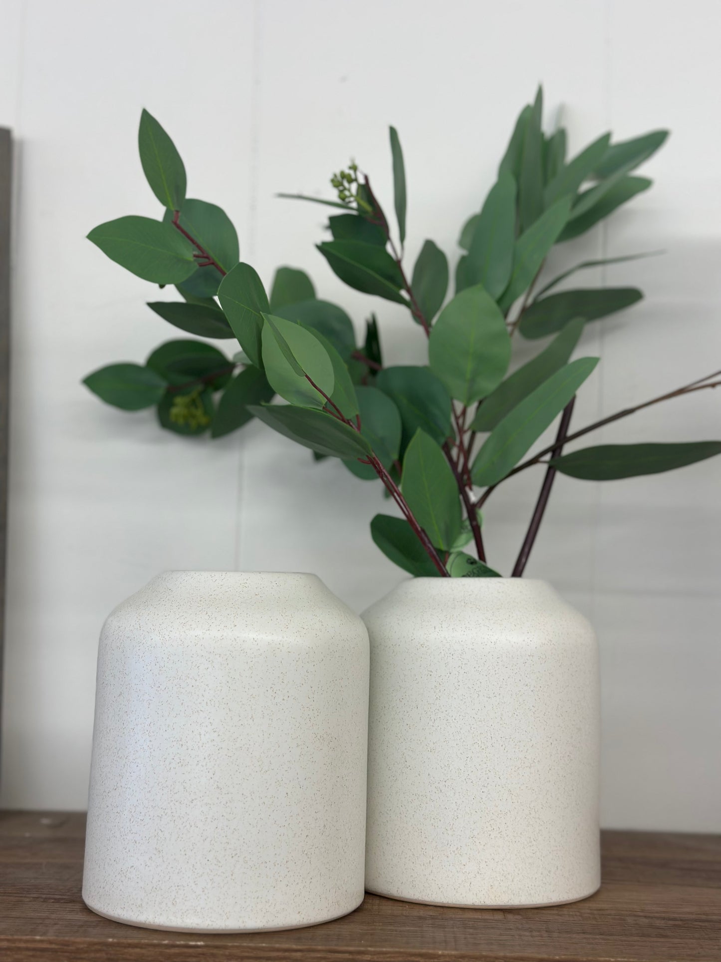 White speckled vase