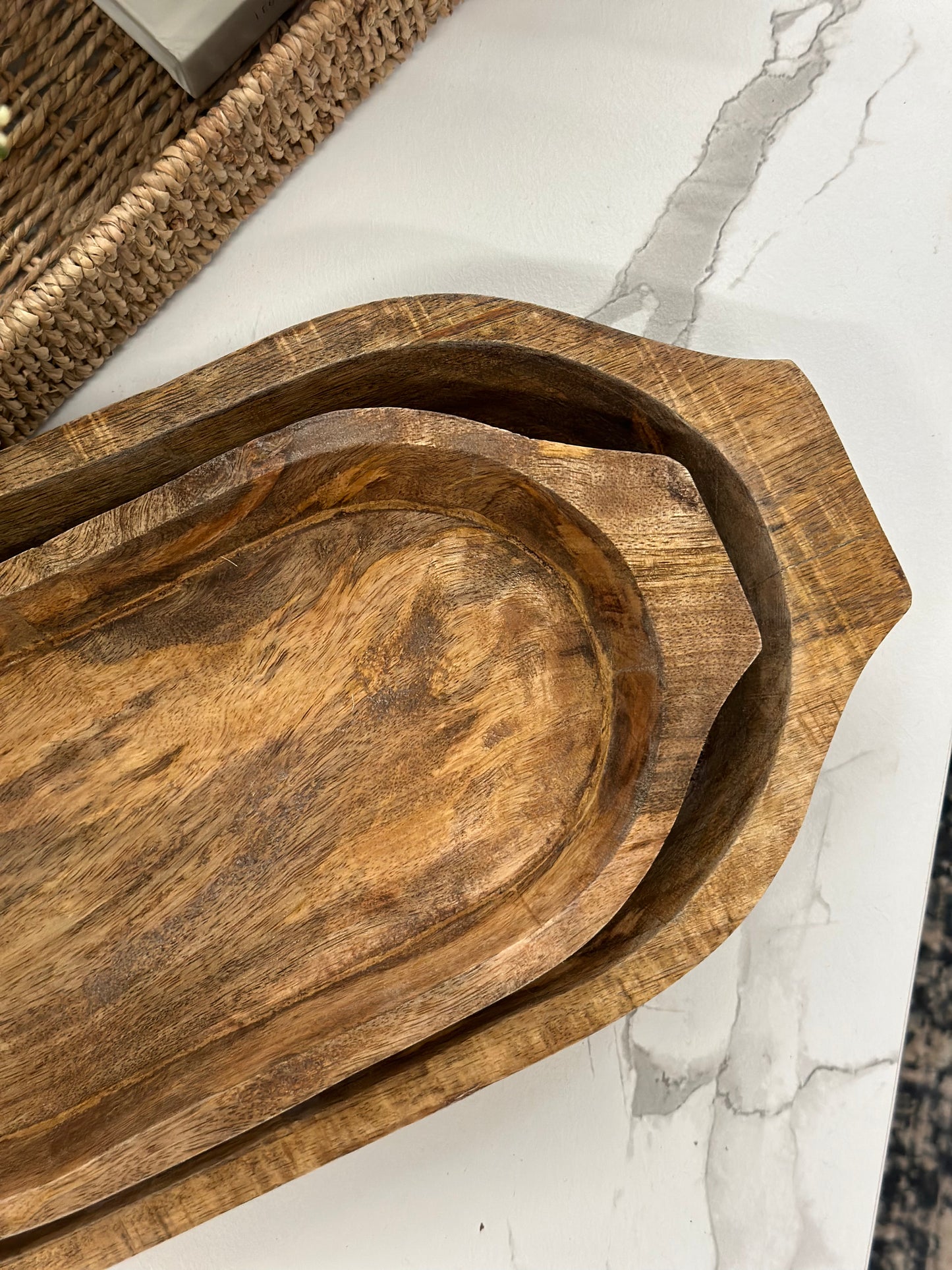 Wood dough bowl (small)