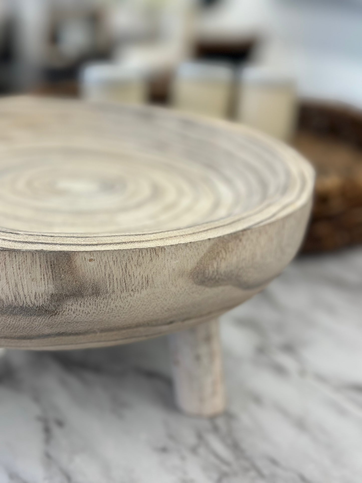 Wood bowl raised