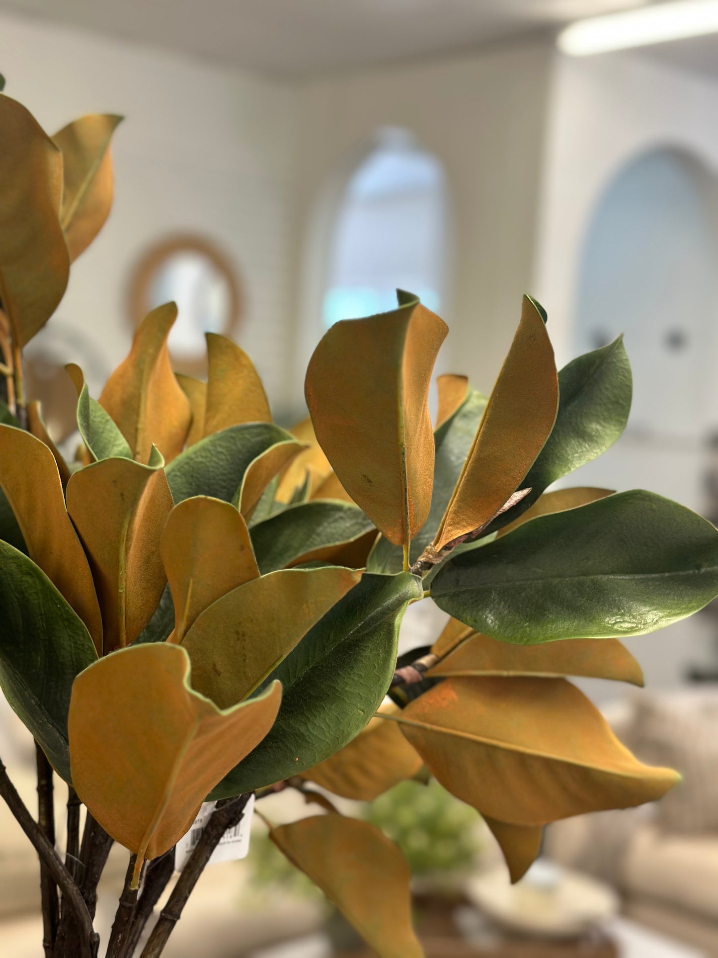 Faux Magnolia Stems