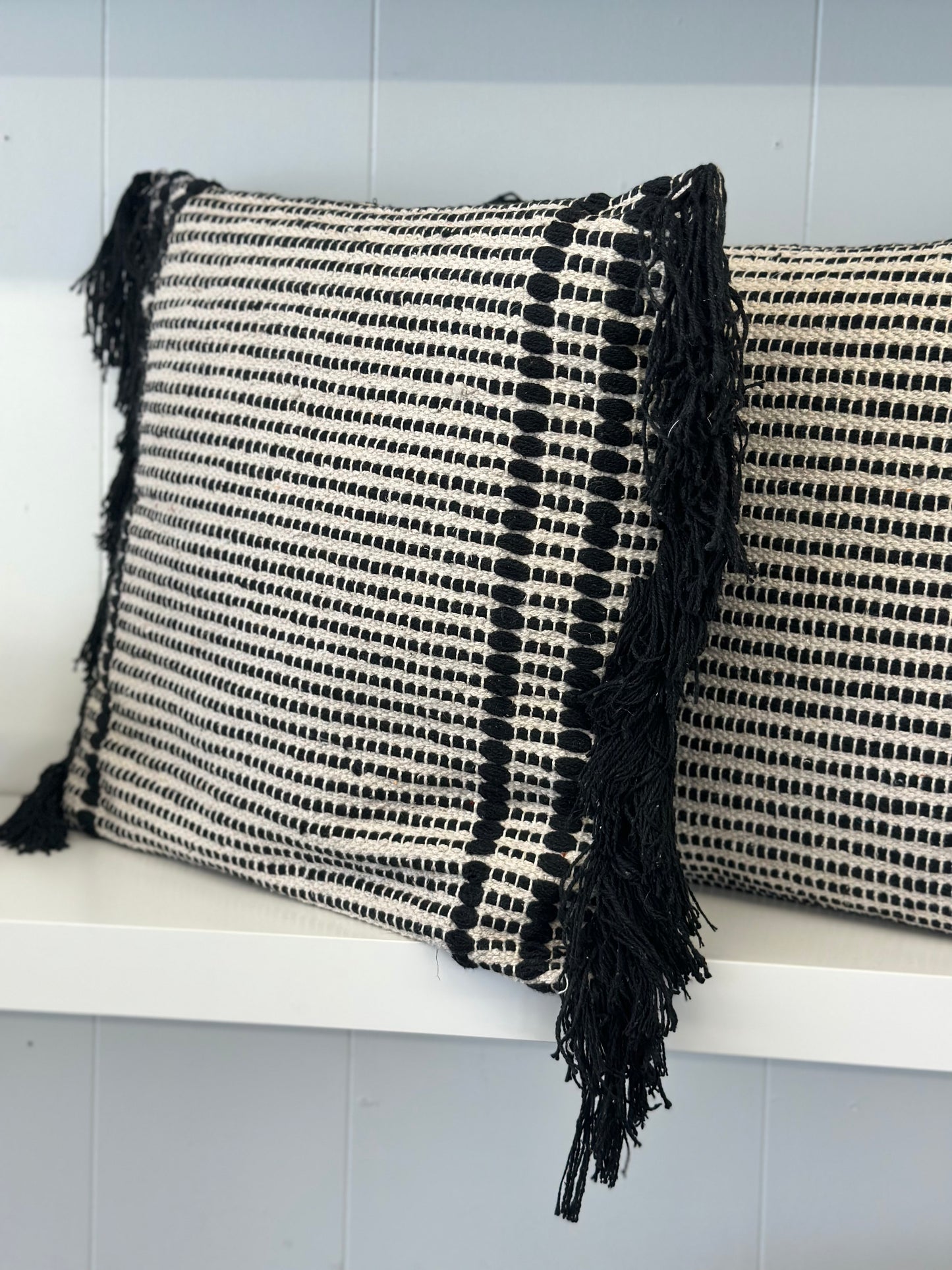Black and Creme pillows