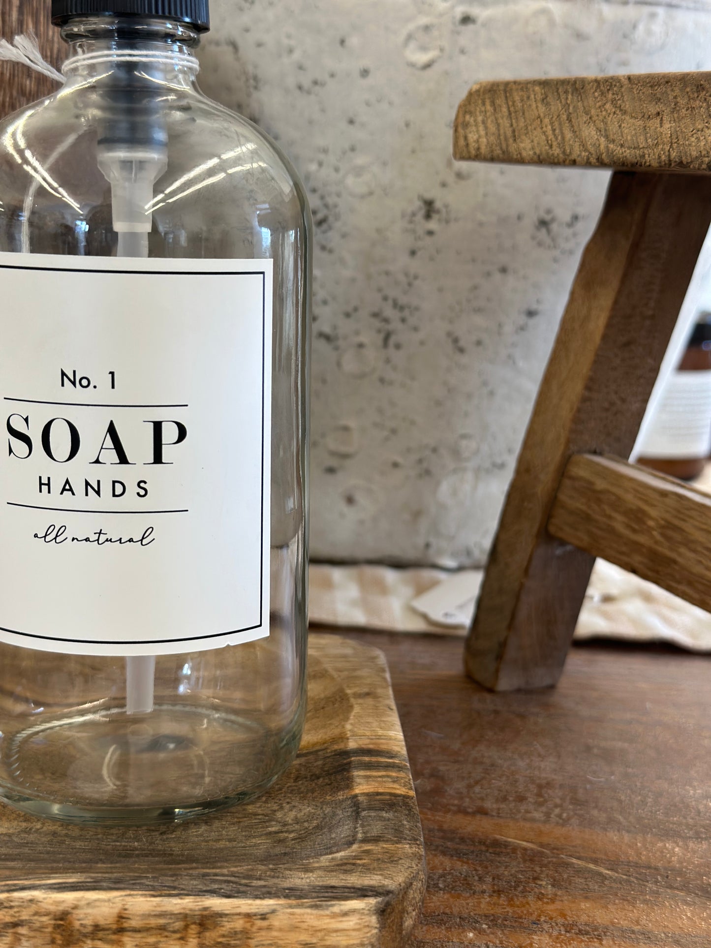 Clear bottle—Dish Soap