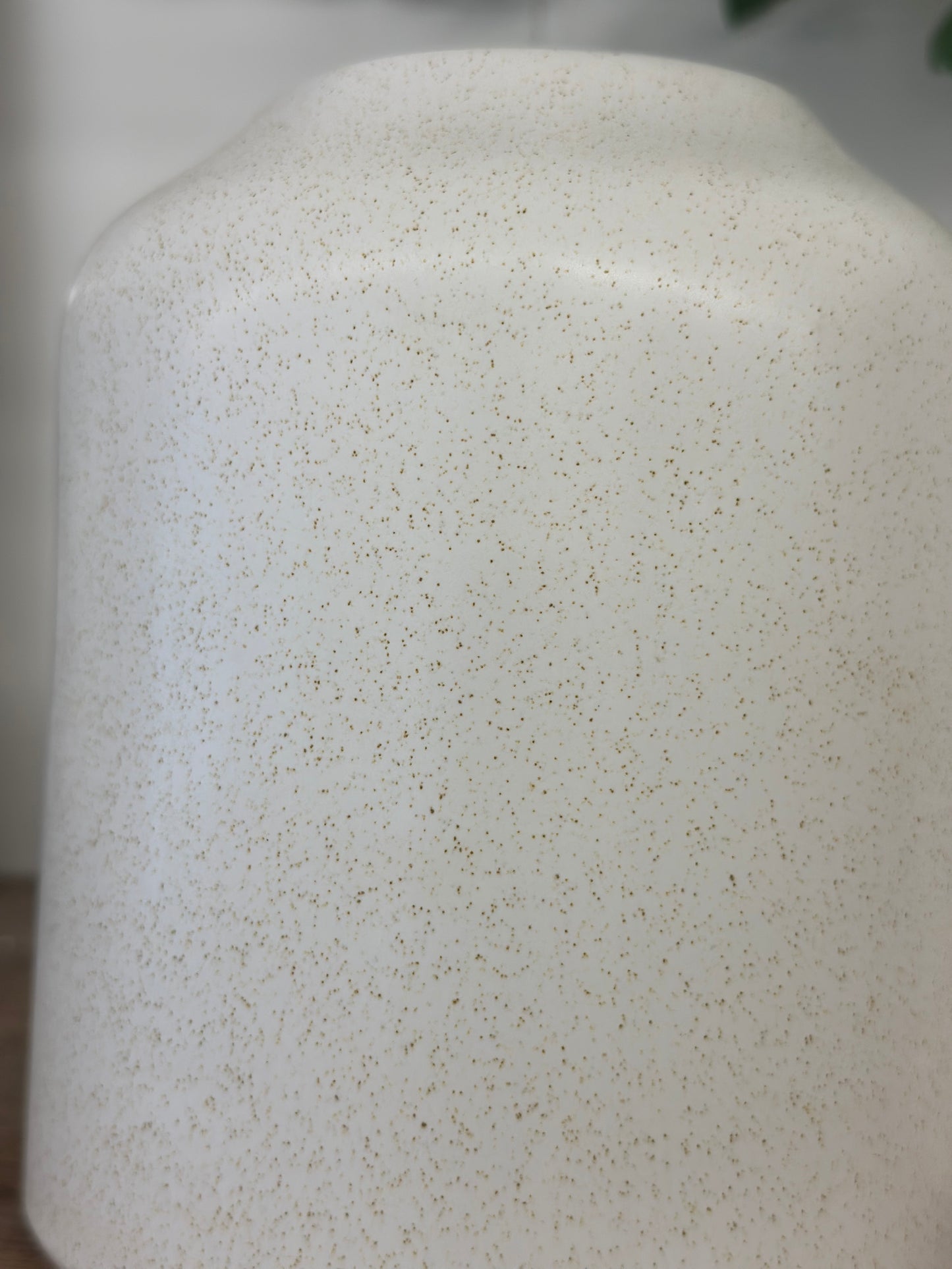 White speckled vase
