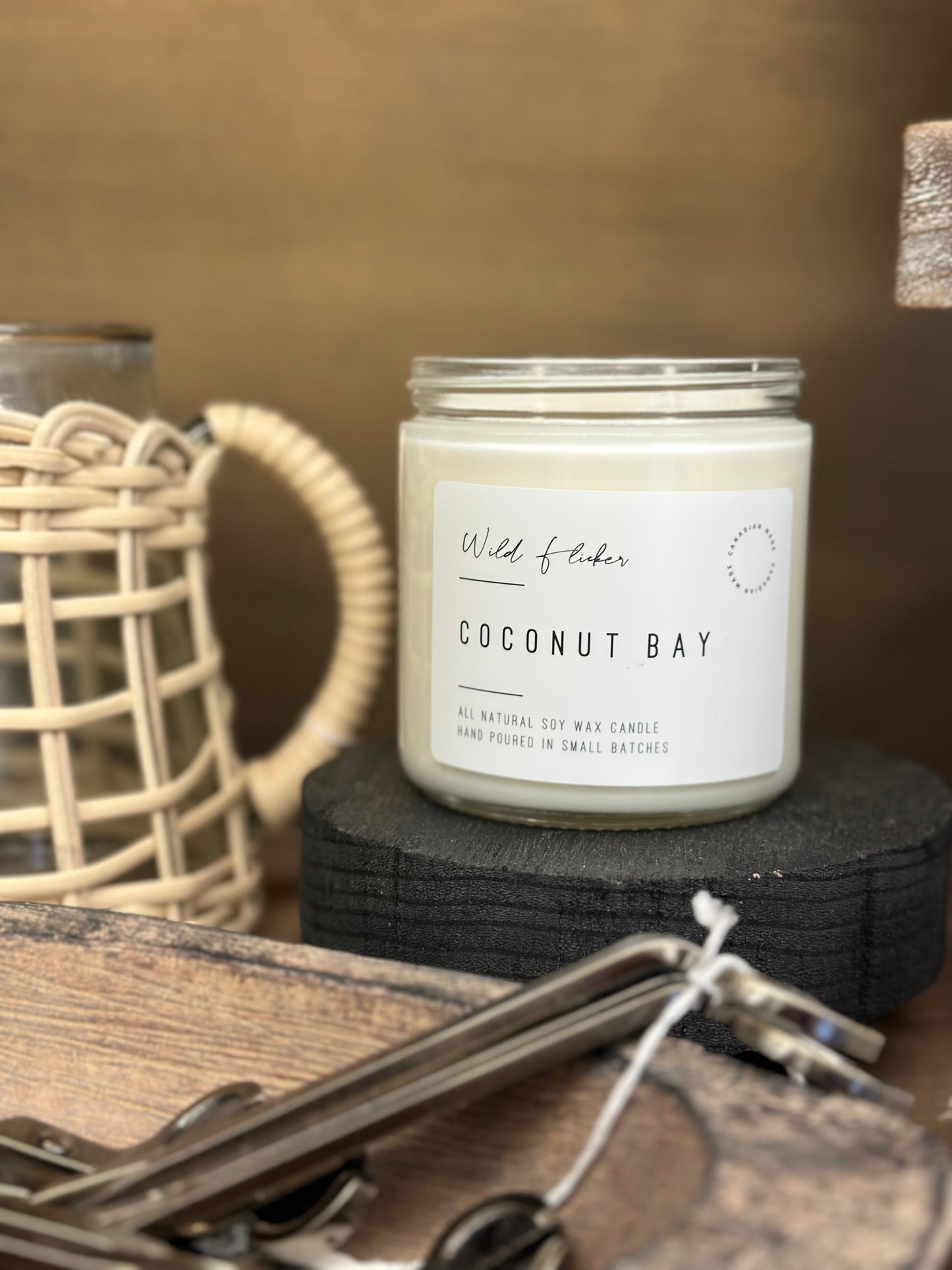 Wild Flicker Candle-Coconut Bay