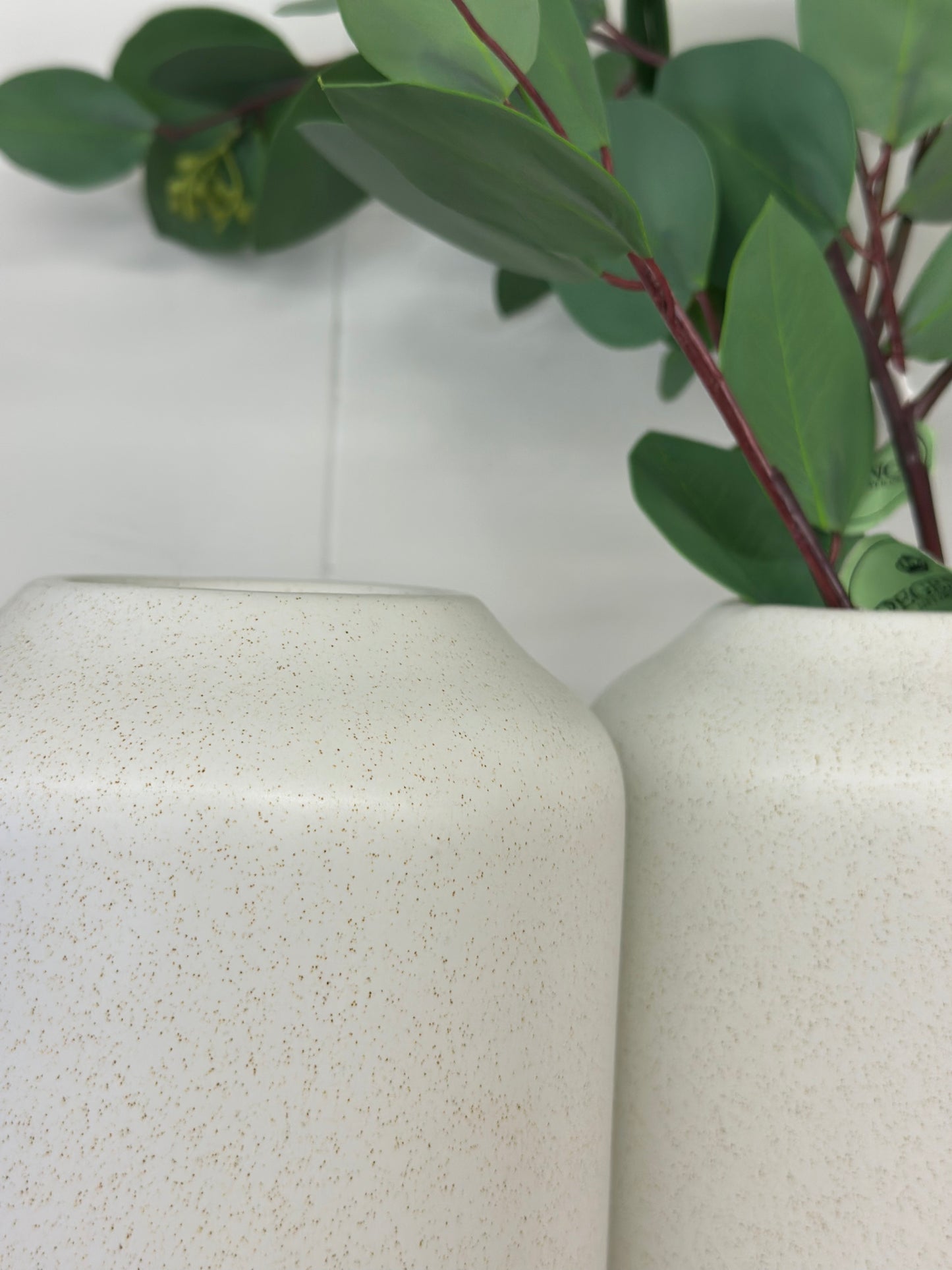 White speckled vase