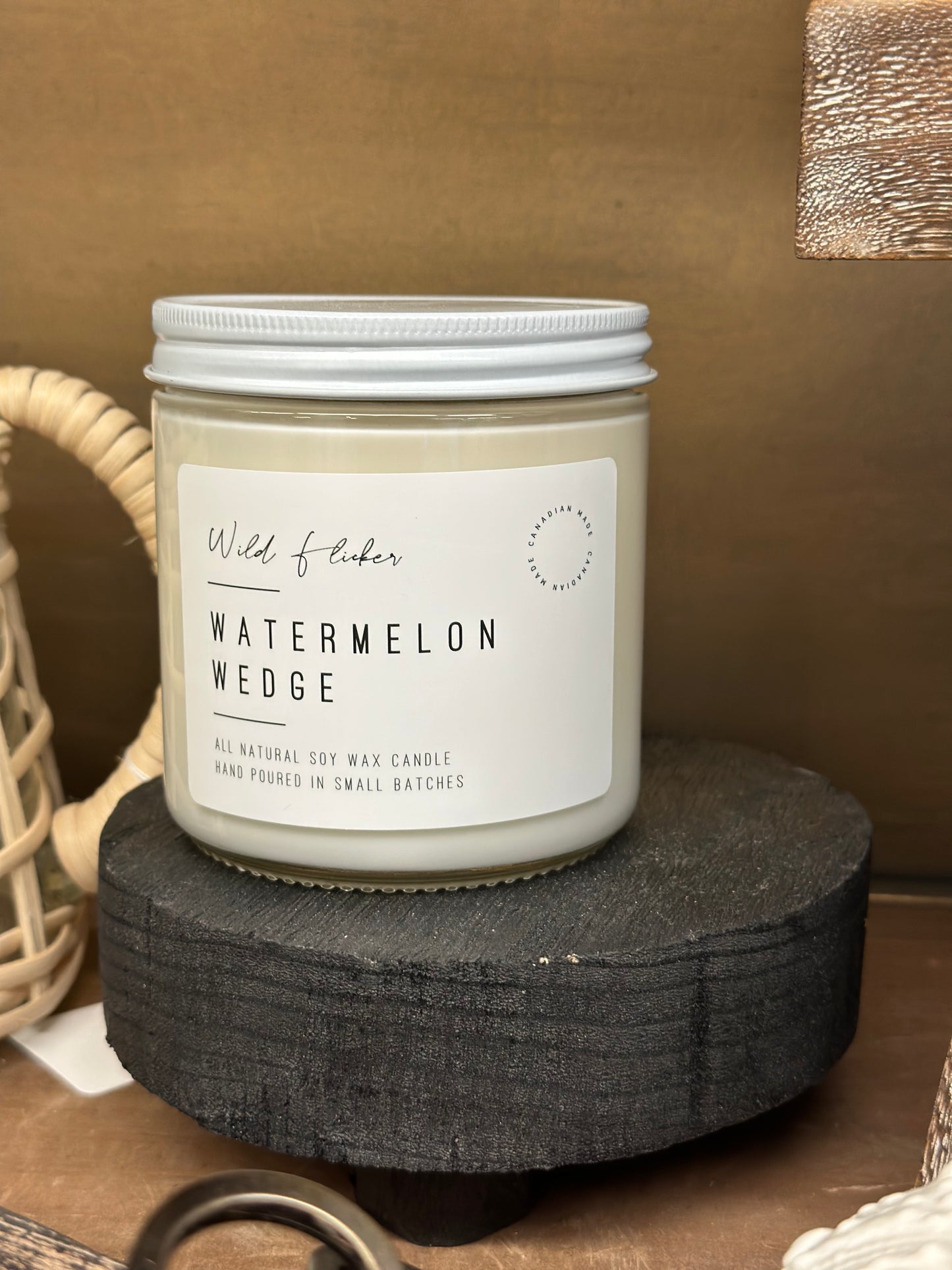 Wild Flicker Candle-Watermelon Wedge