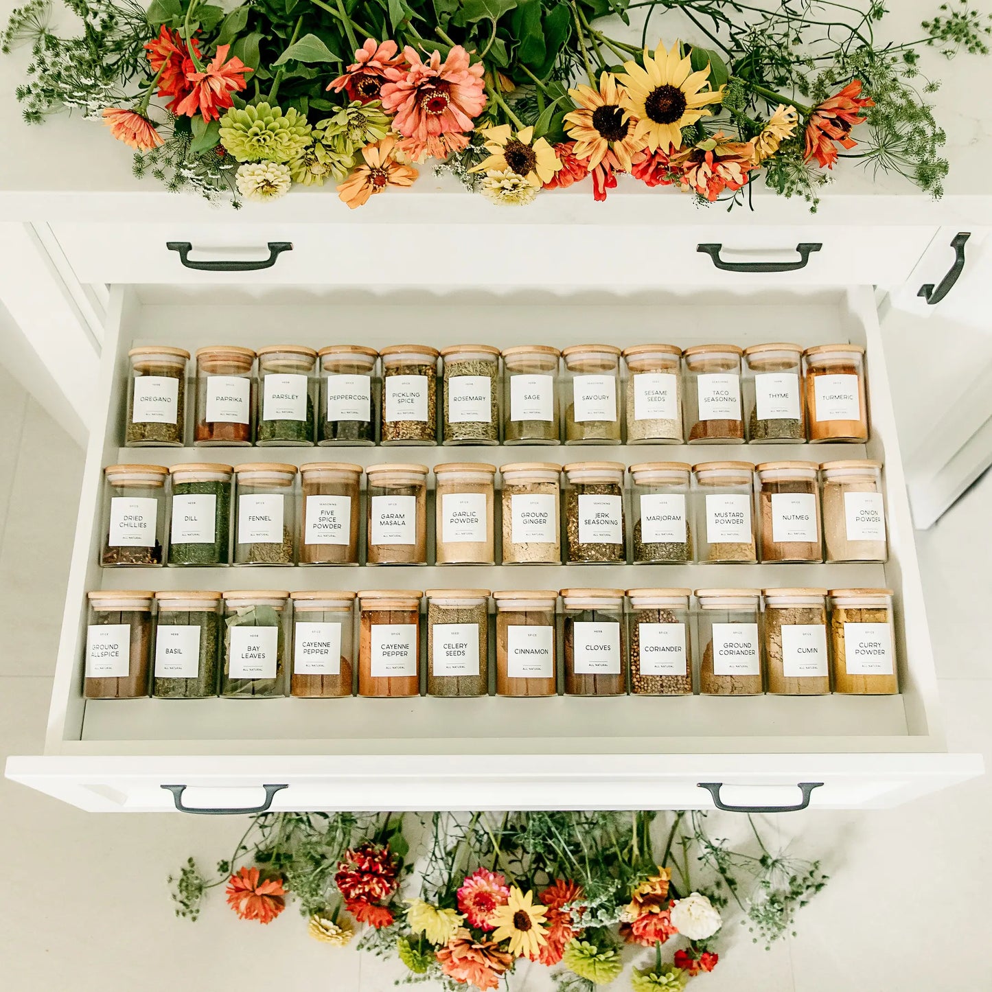 Bamboo Spice Jars - 250 ML