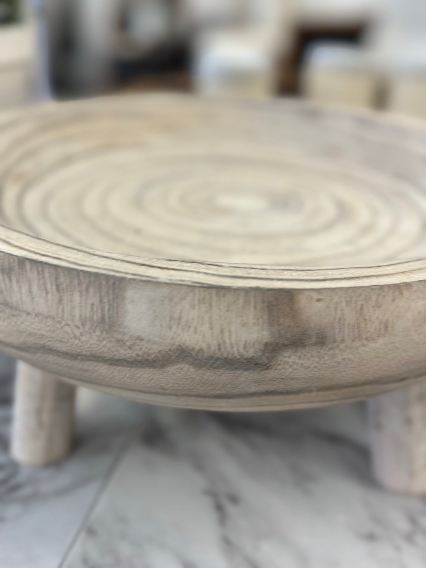 Wood bowl raised