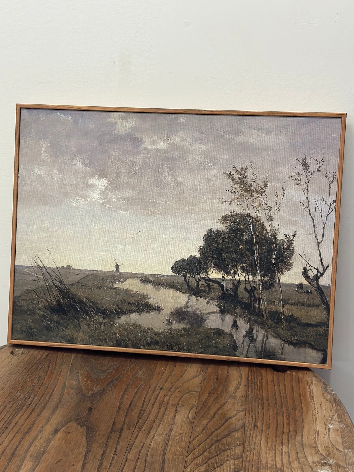 Wood framed canvas print