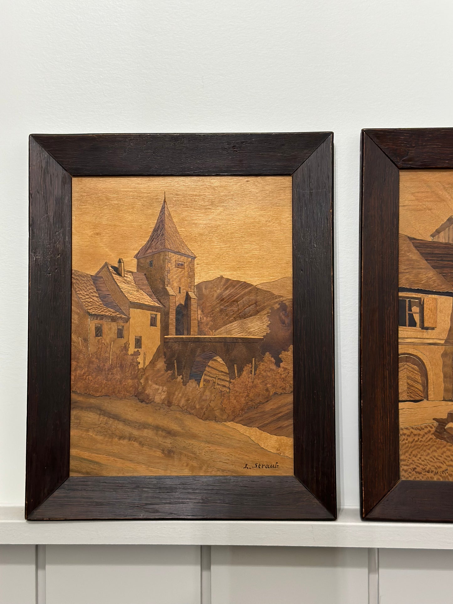 Pair of wood prints
