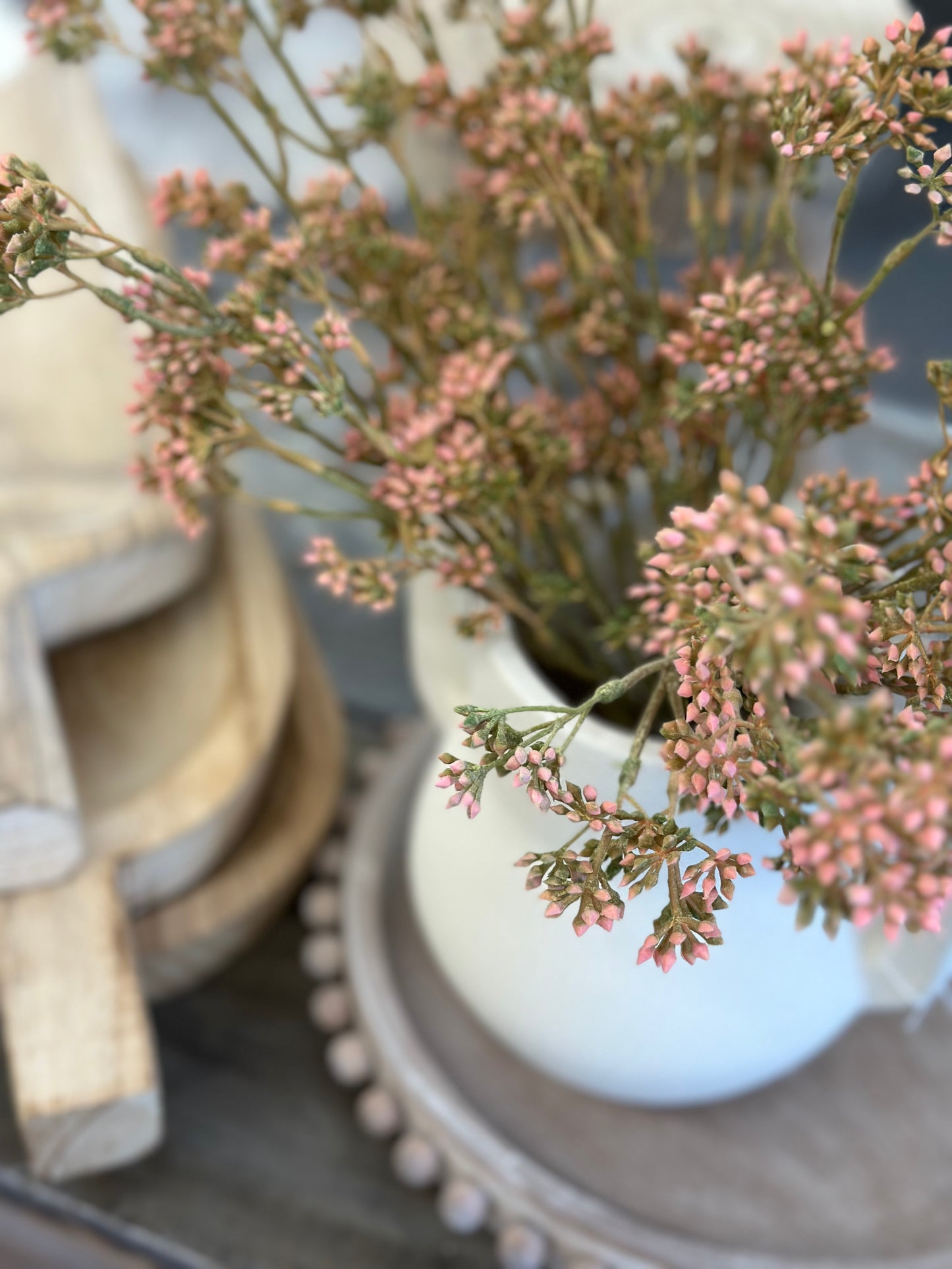 17” Pink Seeded Eucalyptus