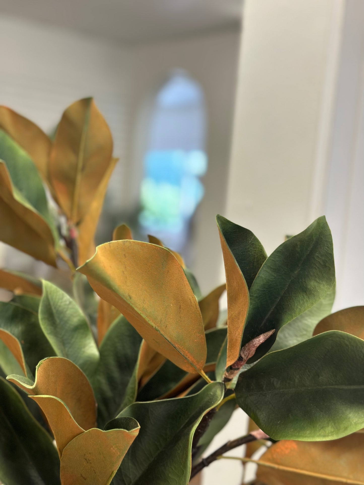 Faux Magnolia Stems