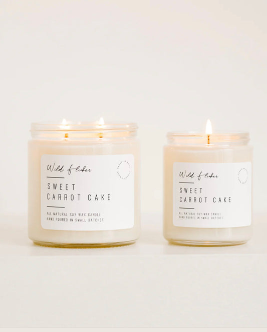 Wild Flicker- Sweet Carrot Cake Soy Double Wick 16oz