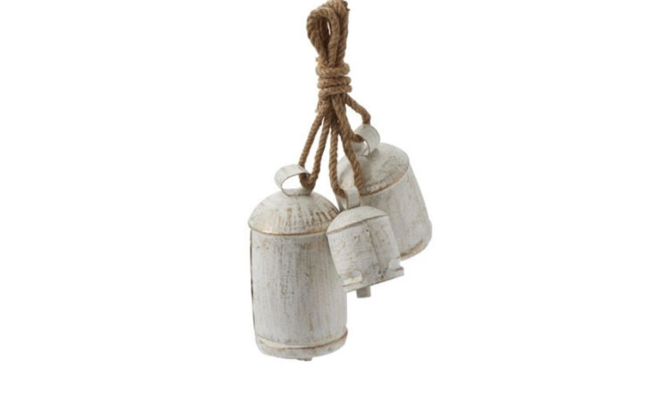 Gathered Hanging Whitewash bells