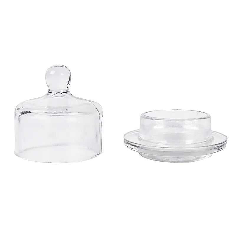 Clear butter dish