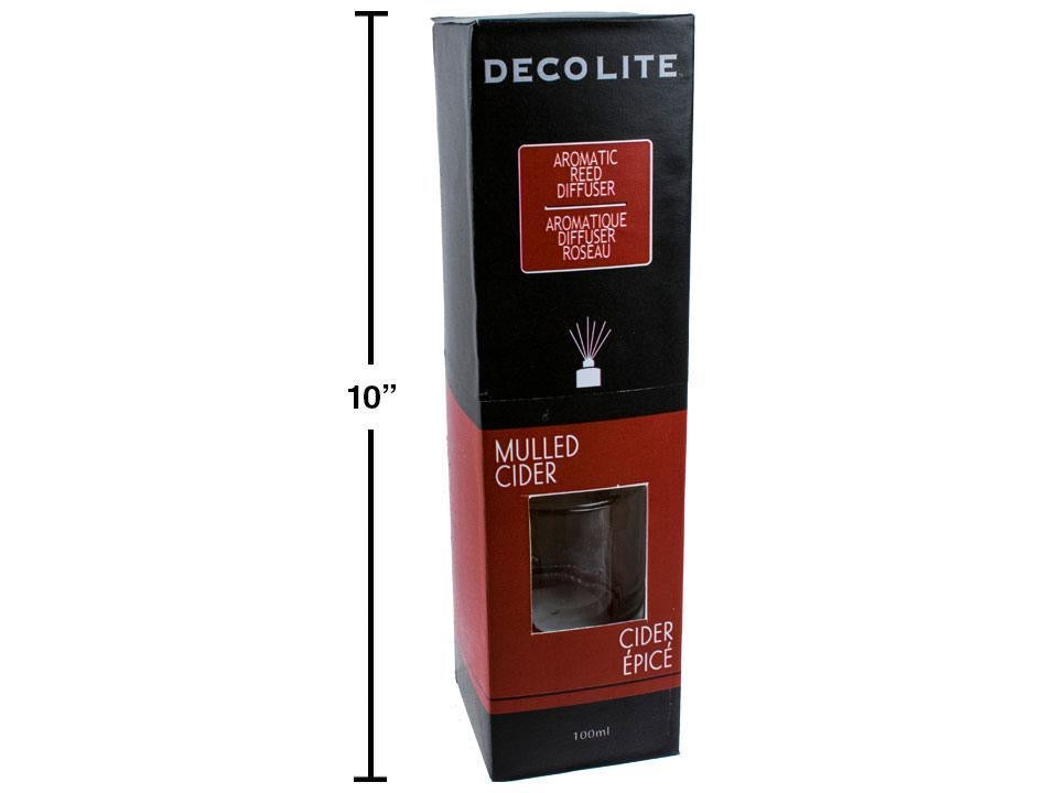 DecoLite 100ml Reed Diffuser, Mulled Cider, box