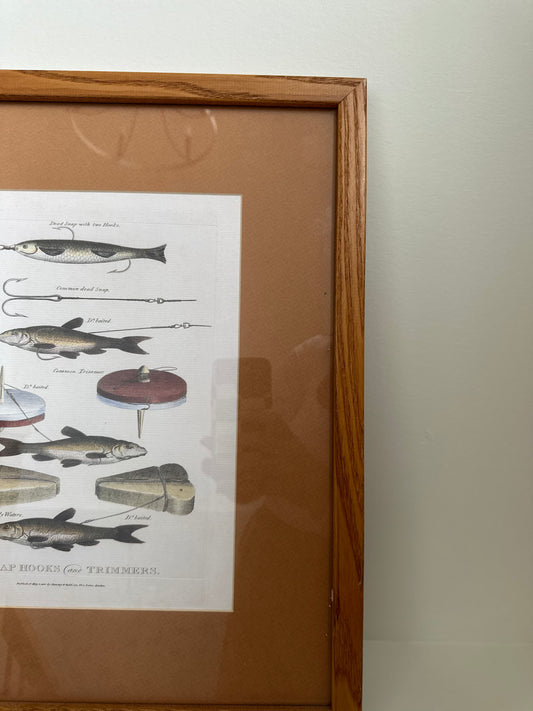 Vintage fishing print