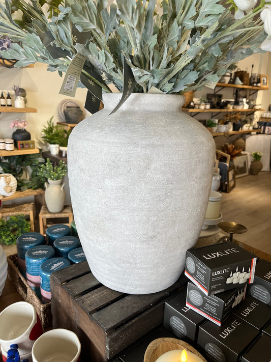 Large Cement Look Vase