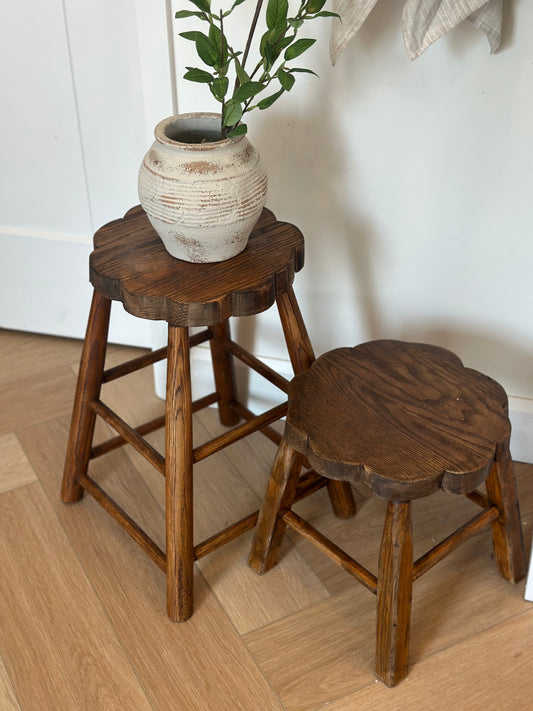 “Heritage” Stool— Small scalloped