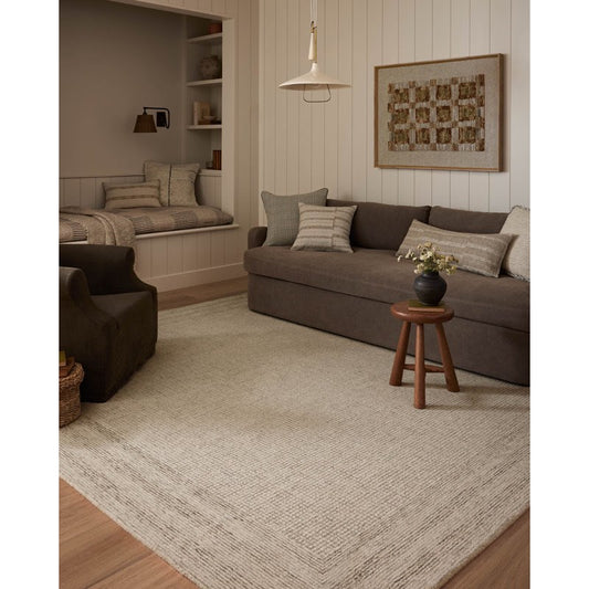 NEW Loloi Amber Lewis x Loloi Windsor Ivory / Stone Area Rug
