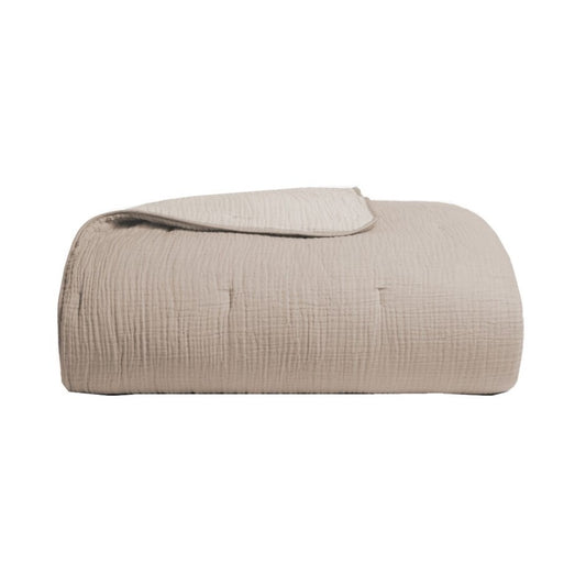 Mousseline natural throw 50'' x 60''