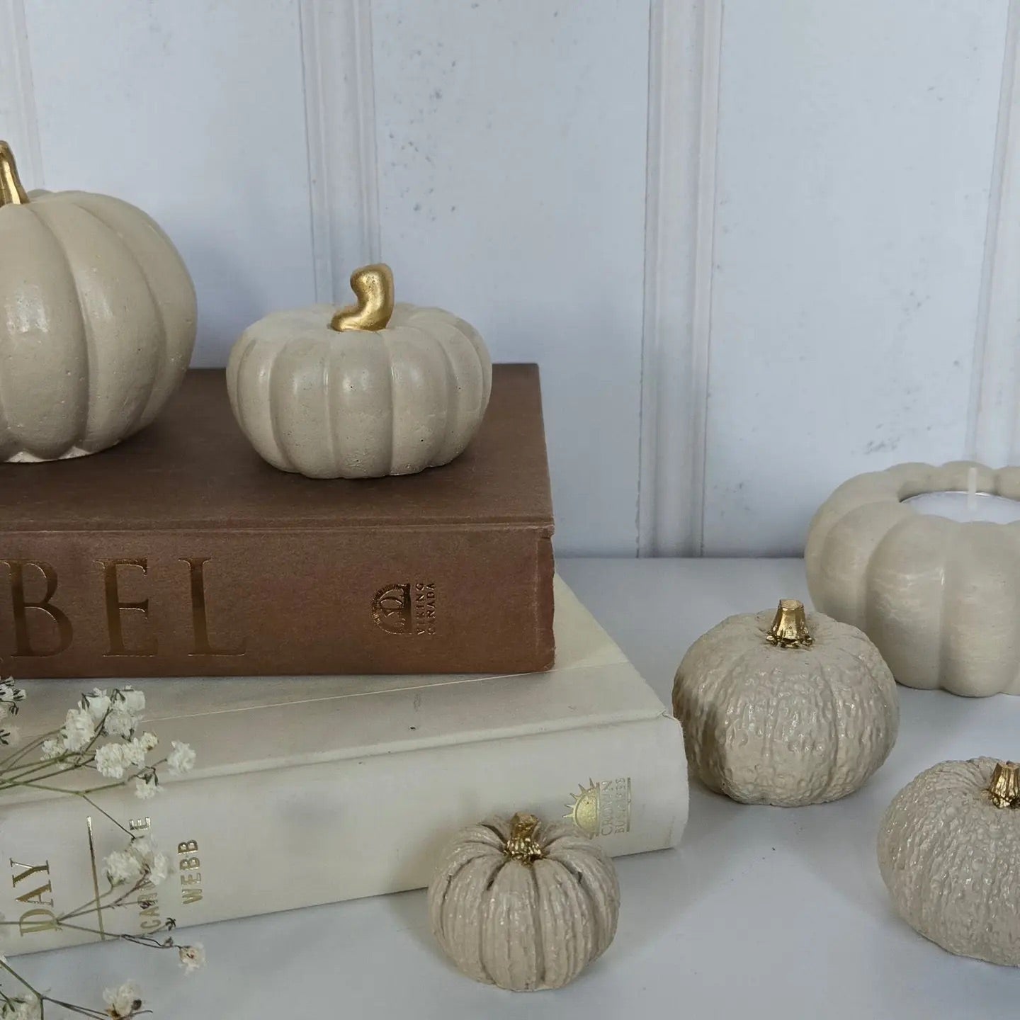 Pumpkin Decor- Cream “Mini”