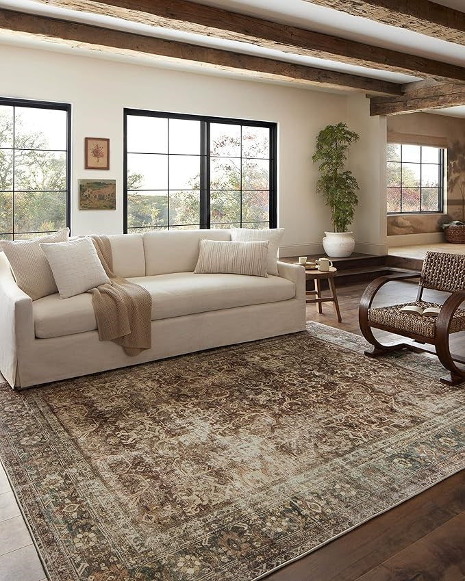 Magnolia Loloi 7’6”x9’6” Machine Washable Rug