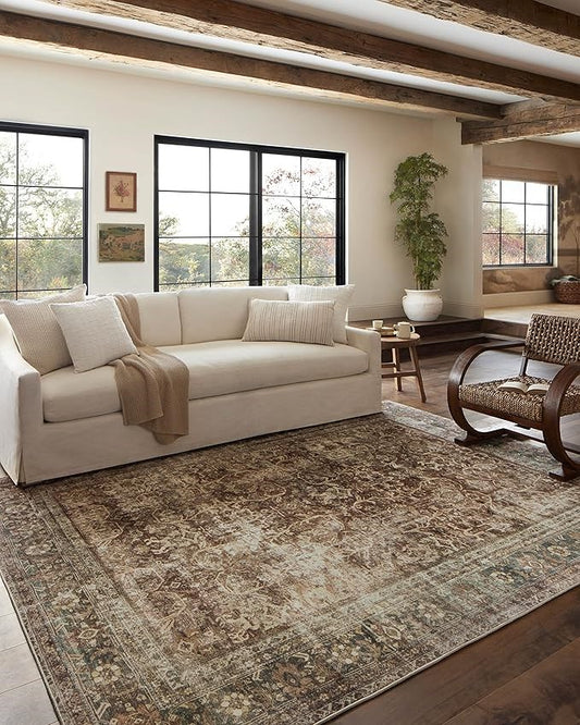 Magnolia Loloi 7’6”x9’6” Machine Washable Rug