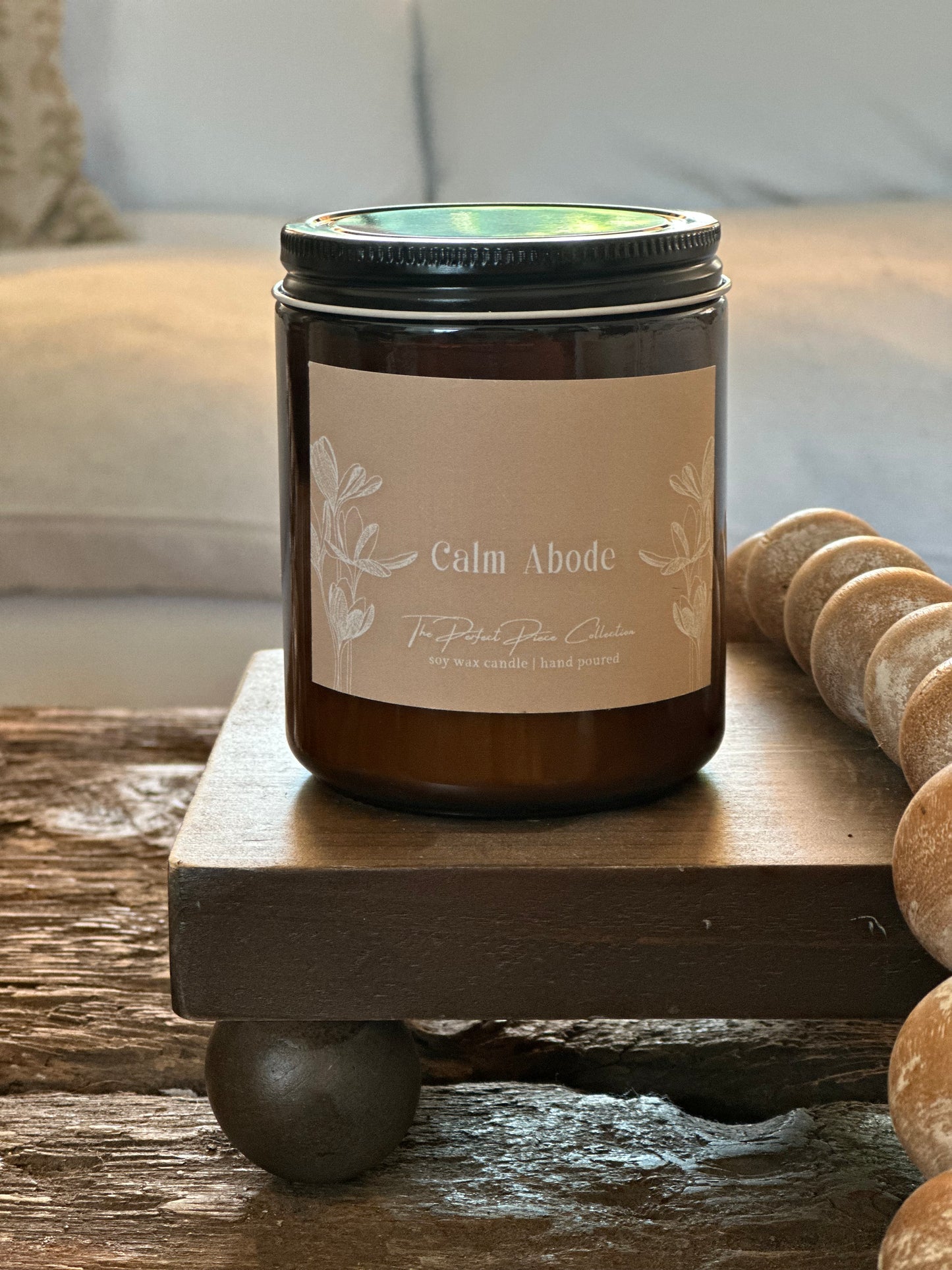 “Calm Abode” 8oz Soy Candle