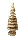 7.5" Wooden Tree Deco