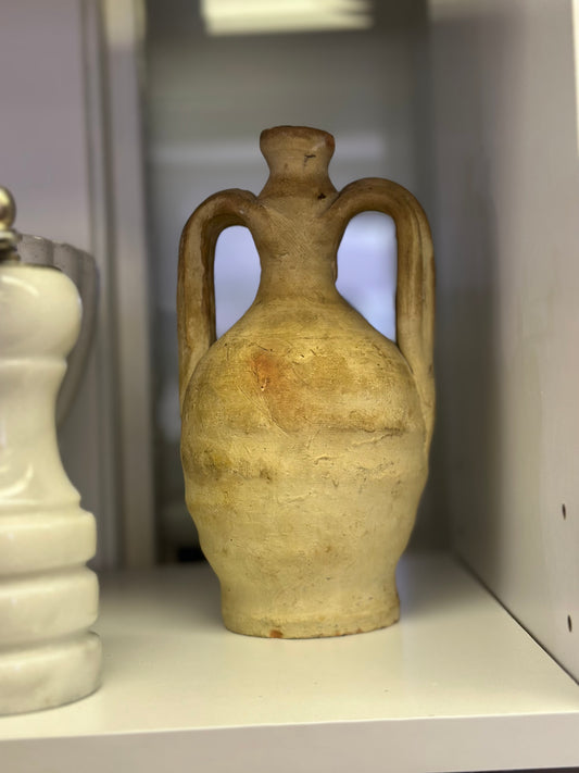 Clay vase w/ handles