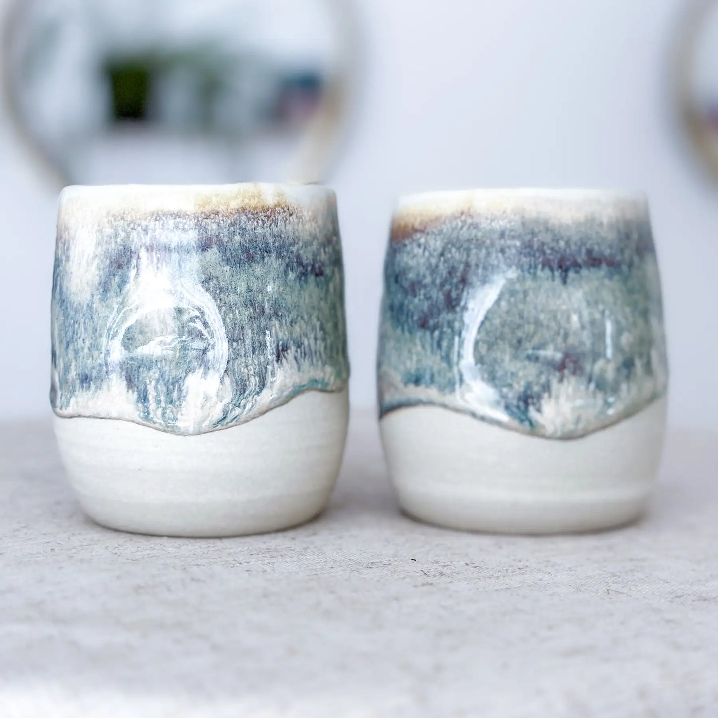 Stoneware Cup-Coastal Dusk Glaze