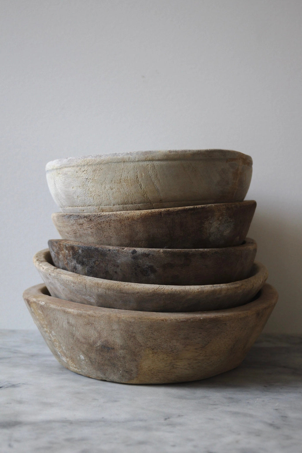 Handmade Vintage Wood Bowls