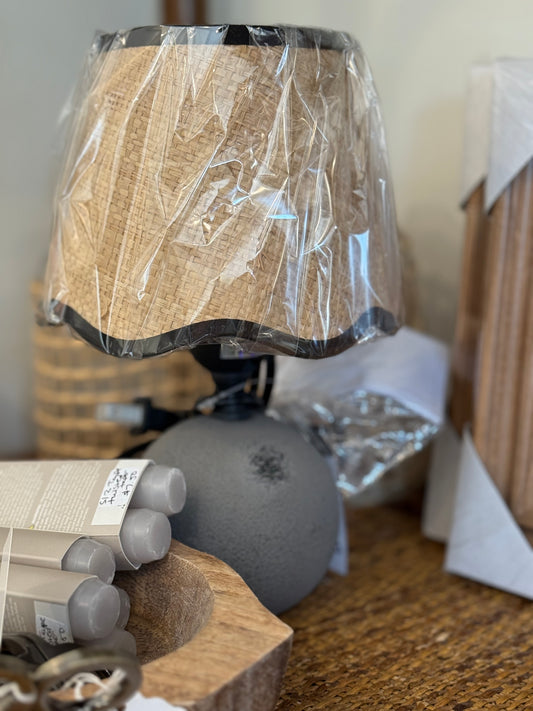Table Lamp scalloped shade