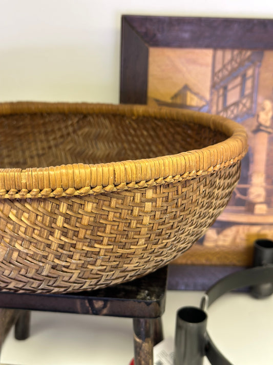 Vintage woven bowl